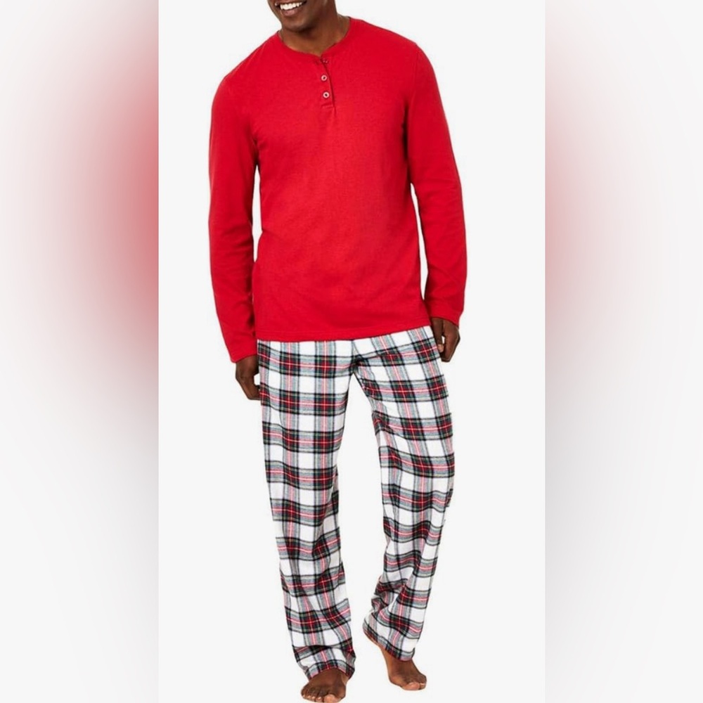 Family pajamas Men's Stewart Plaid Mix It Matching Family Pajamas Set Large
